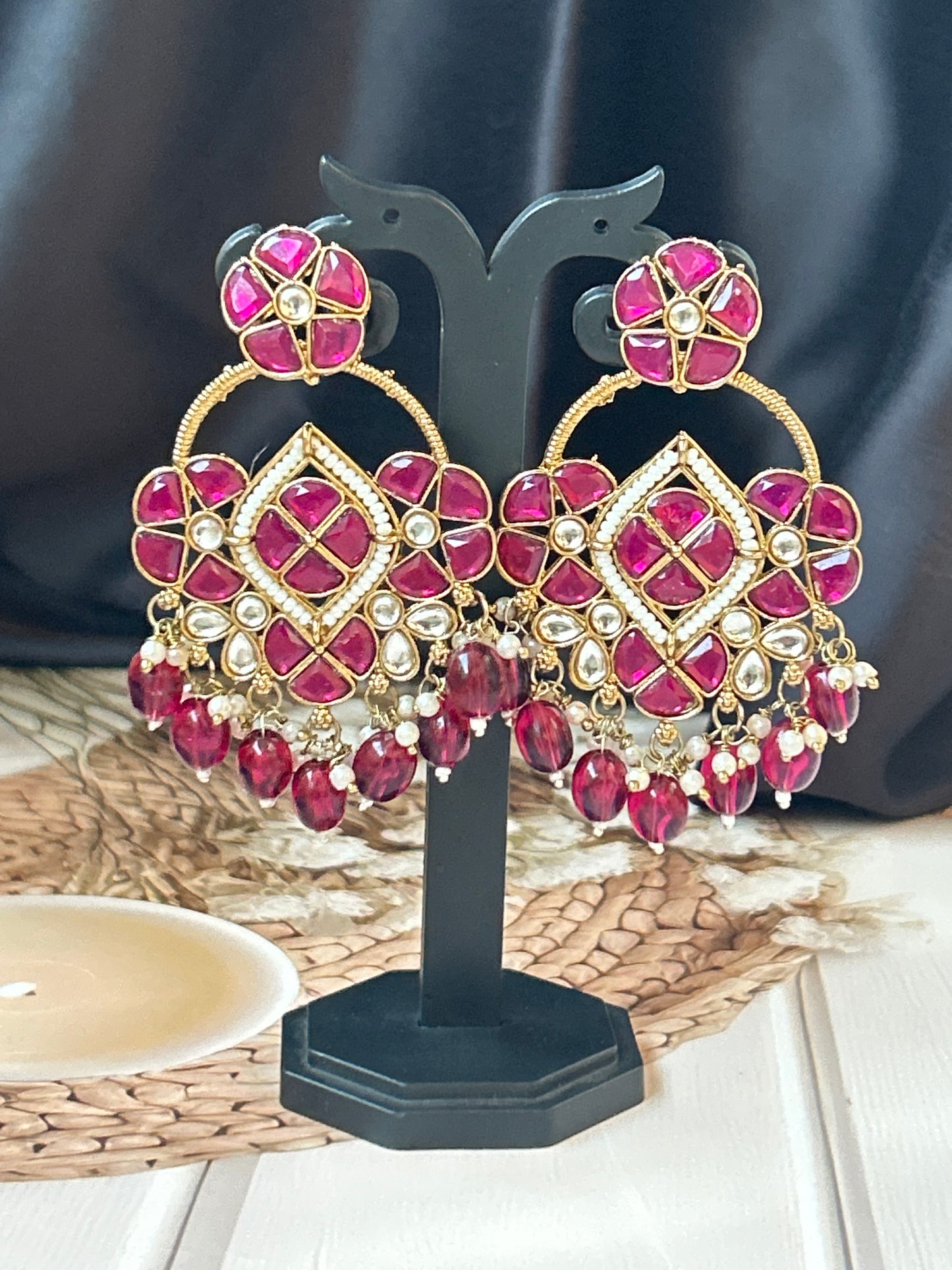 Sitara Rani pink chandbalis