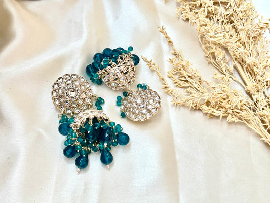 Blue Heena jhumka