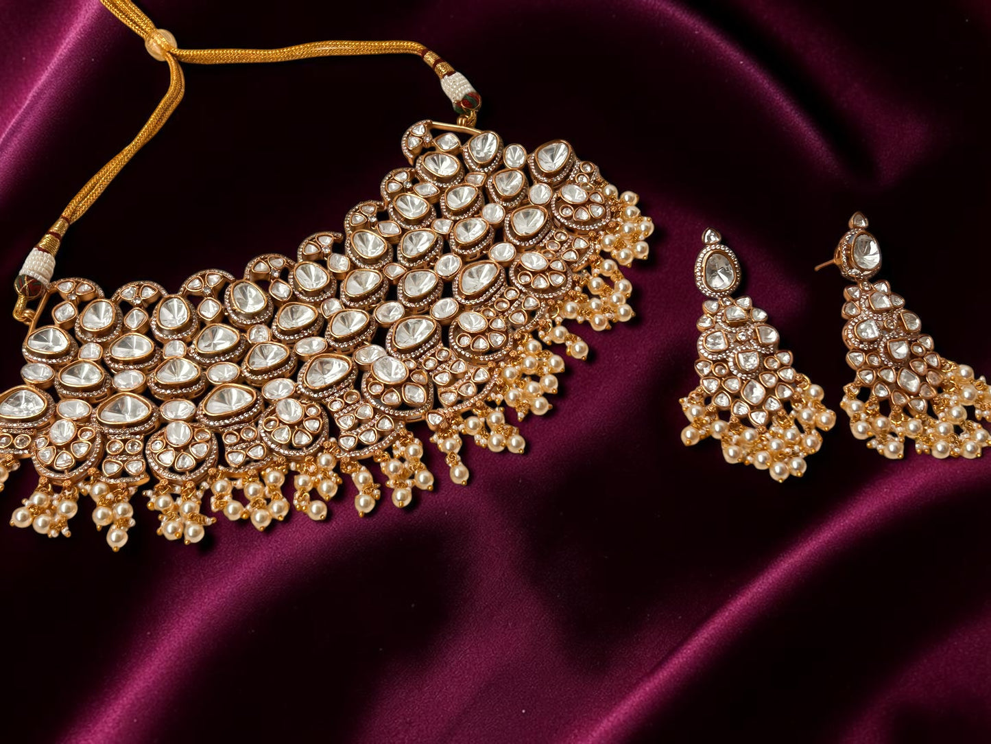 Heritage Luxe Necklace set( Noor-e jaal choker )