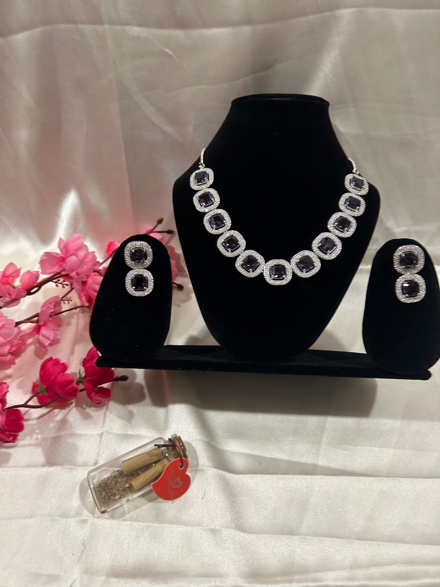 Alisha purple necklace