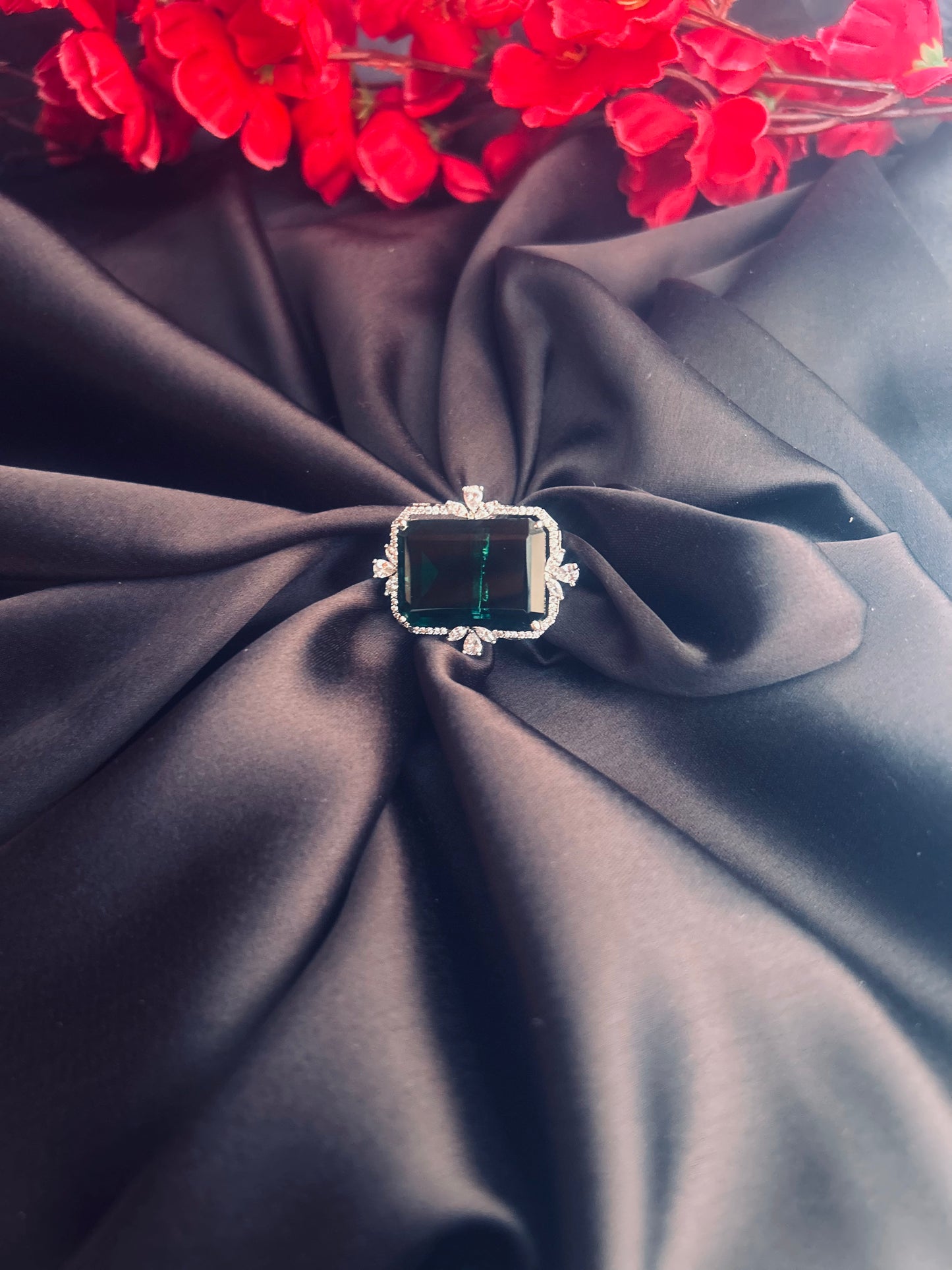 Alisha Emerald ring