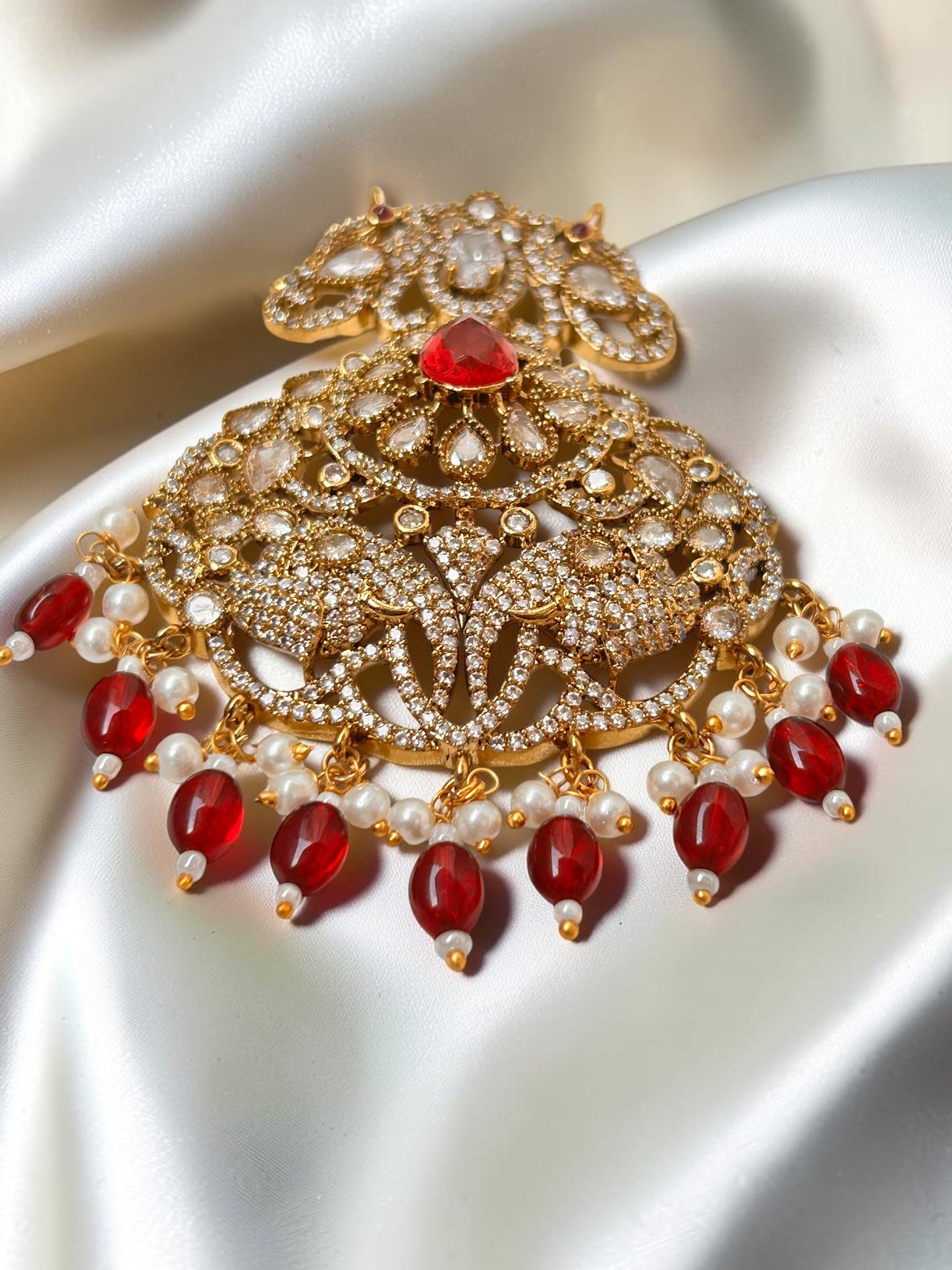 Divya Ruby Pendant set
