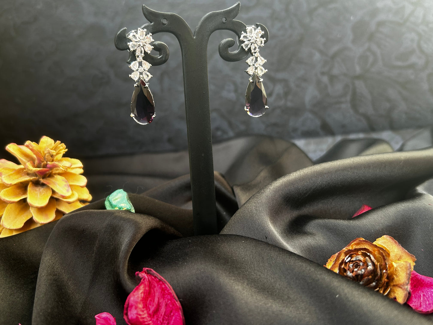 Akanksha  purple Earings