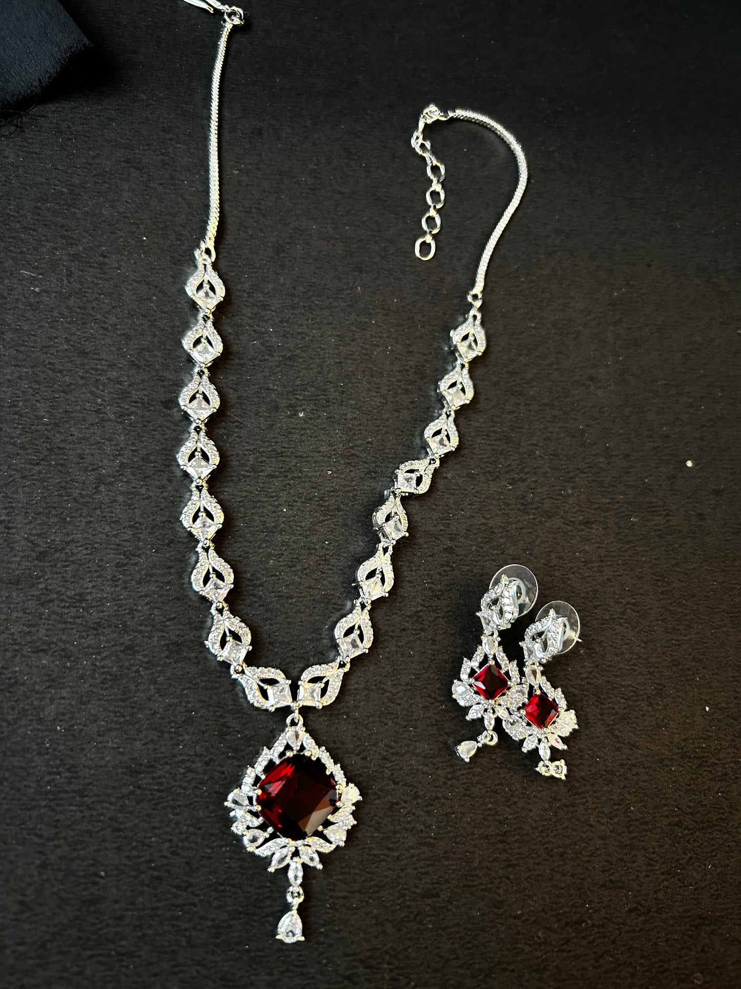 Deepti ruby necklace
