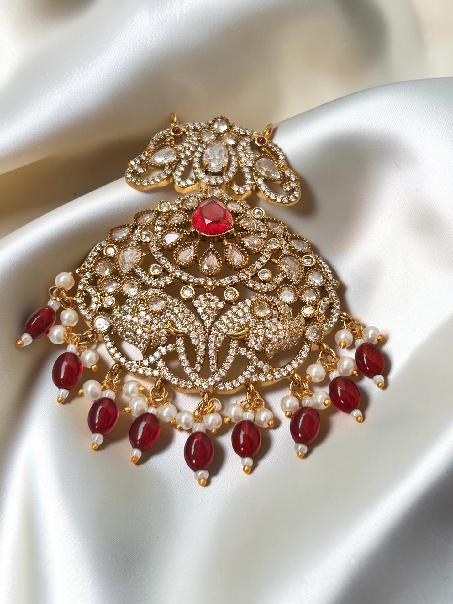 Divya Ruby Pendant set