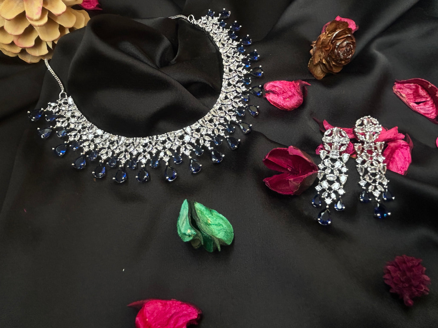 Ahana navy necklace