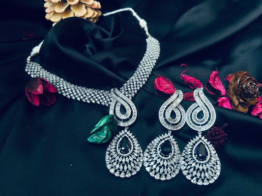 Sofia navy necklace