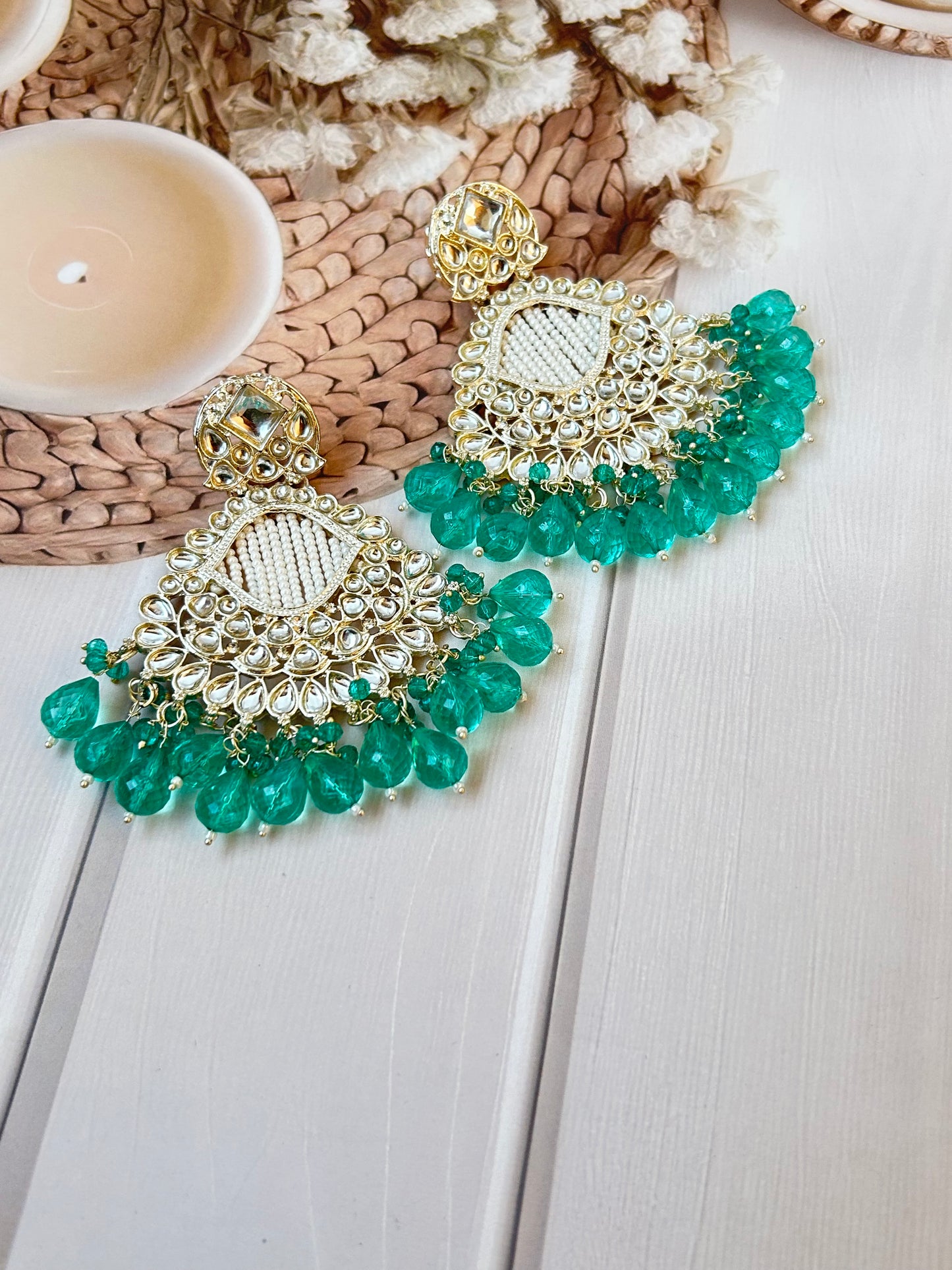 Arina Green Chandbali