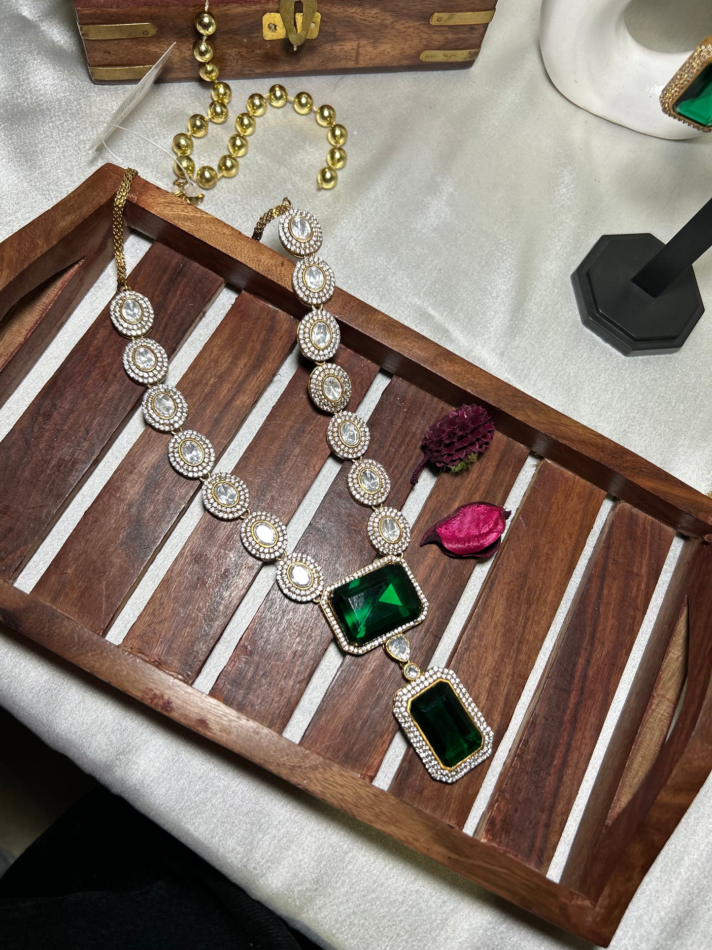 Zarina Emerald necklaceset