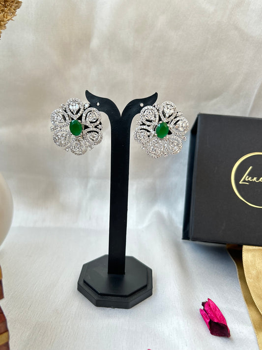 Diva Emerald studs Earrings