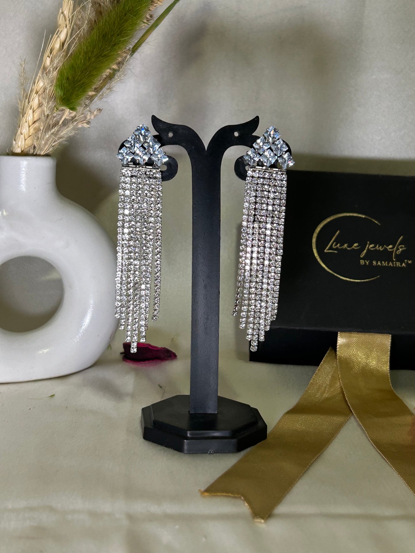 zainish silver earrings