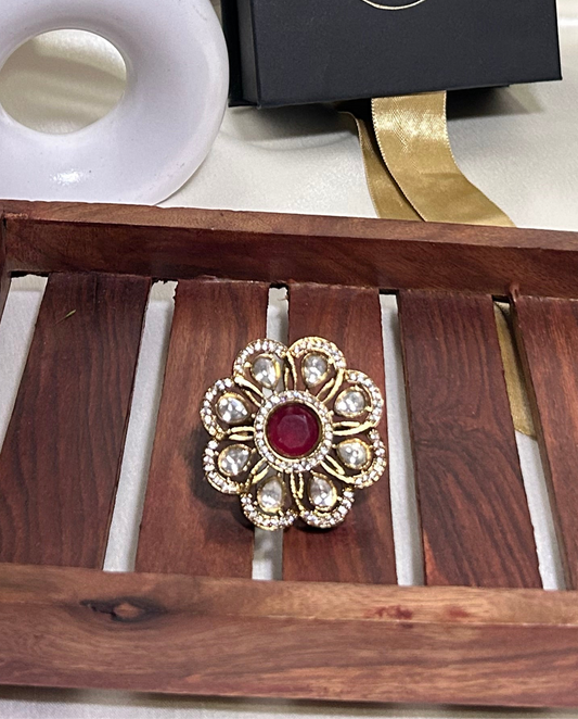 Mayra Blooming Red Ring