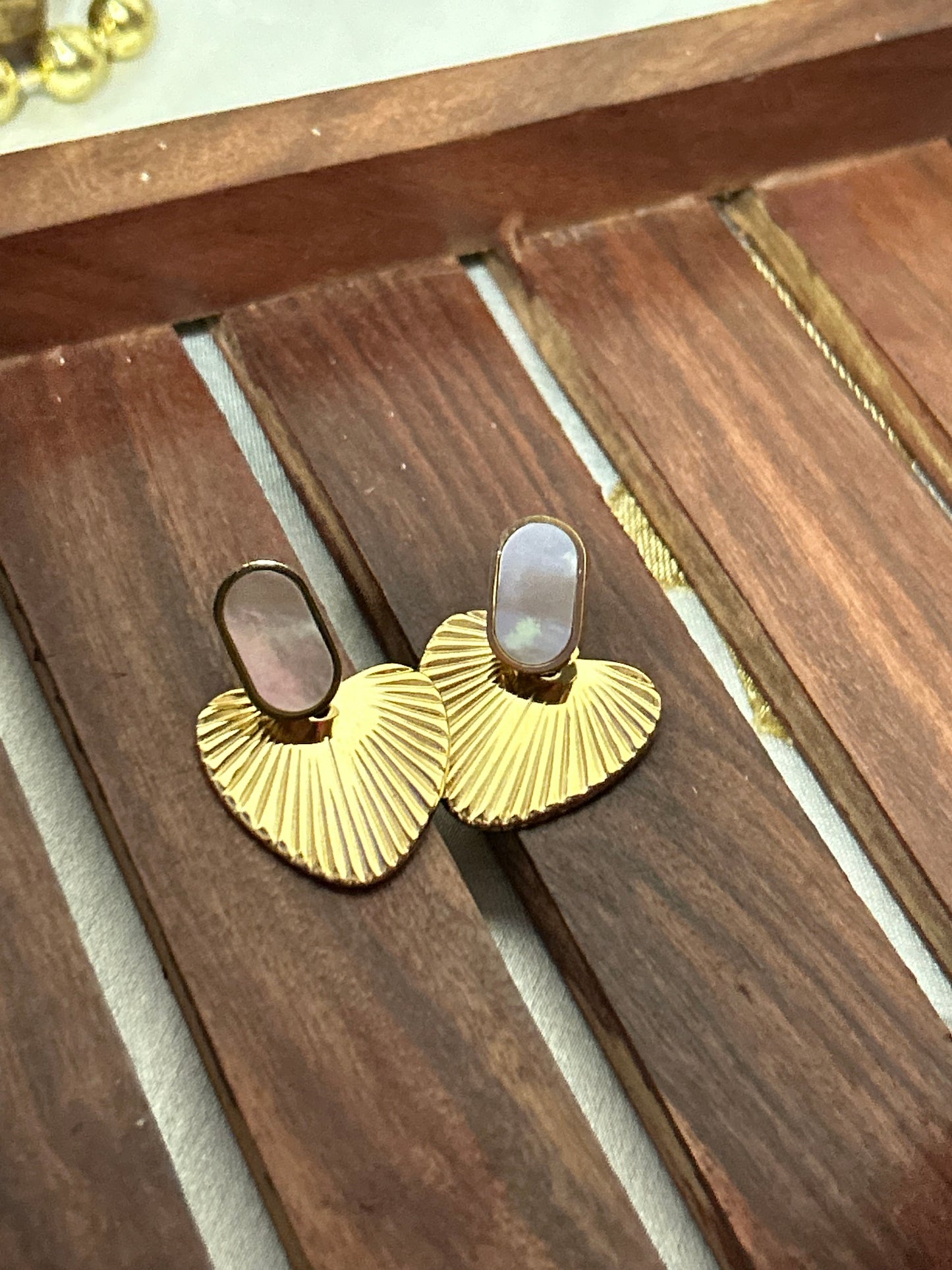Polished Petal Studs