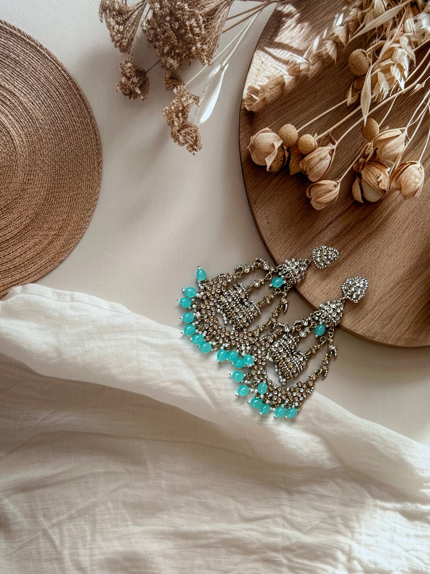 Aadhya Blue Chandbali