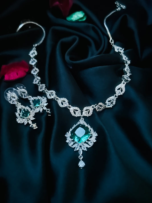 Deepti green necklace