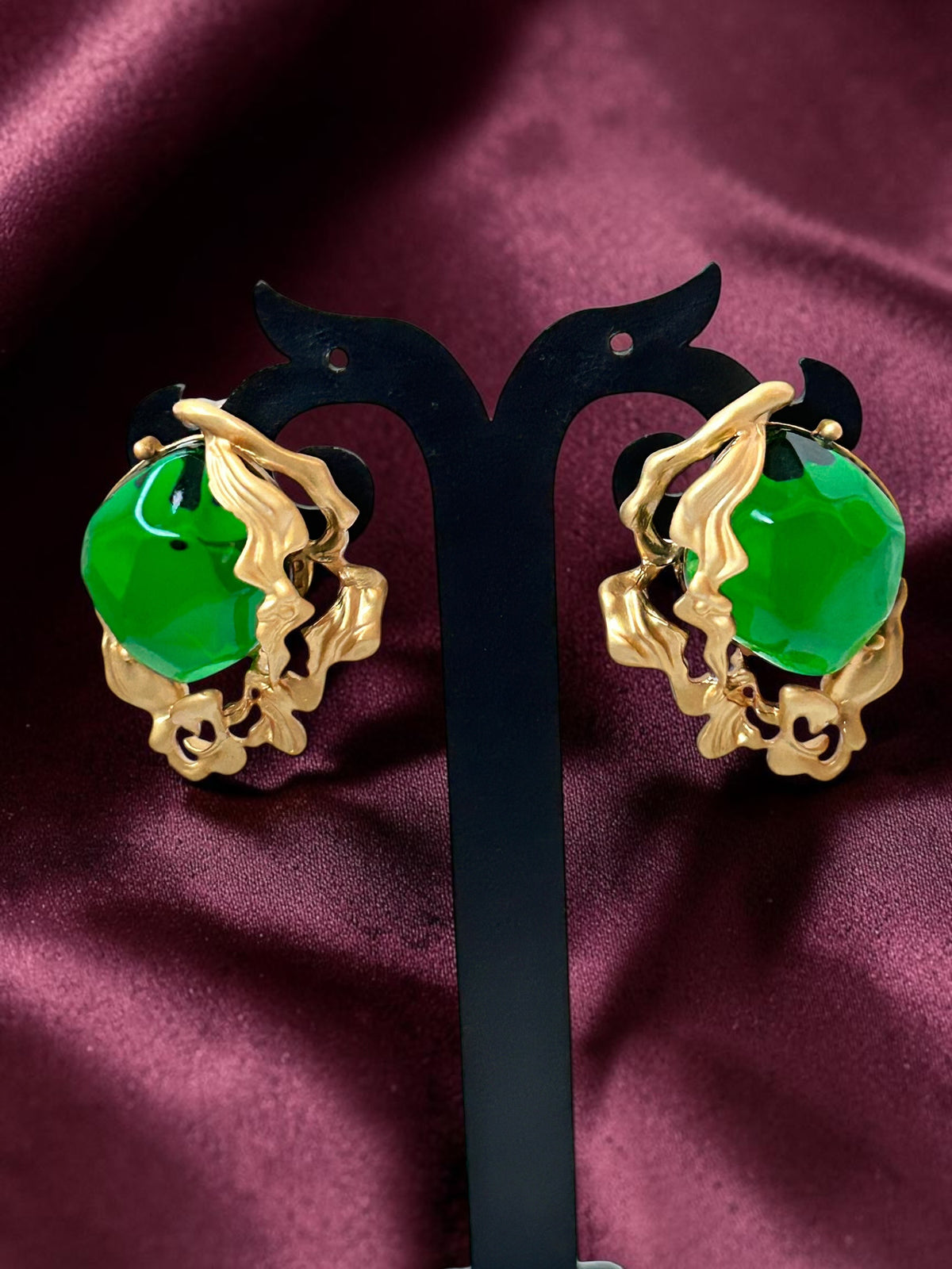 Emerald Aurelia Stud Earrings