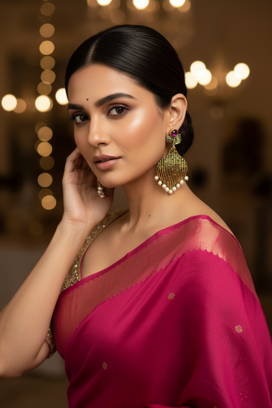 Aarav Red Earrings
