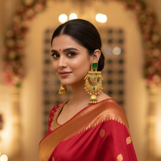 Matte Gold Emerald Majesty