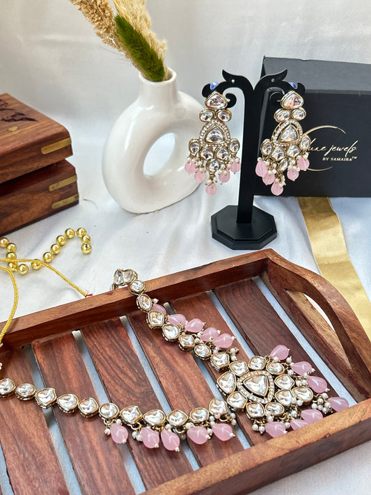 Megha pink necklace
