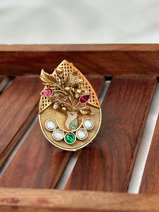 Trisha Floral antique ring
