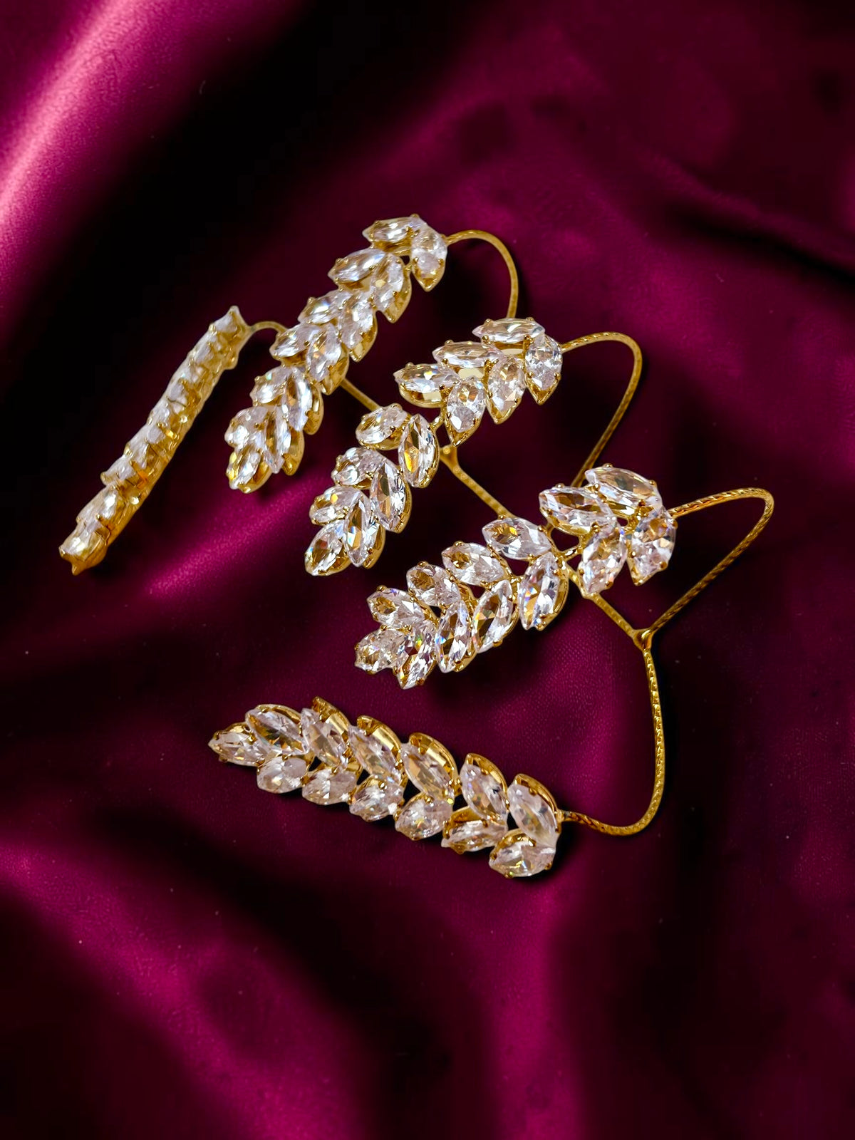 Simar golden palm cuff