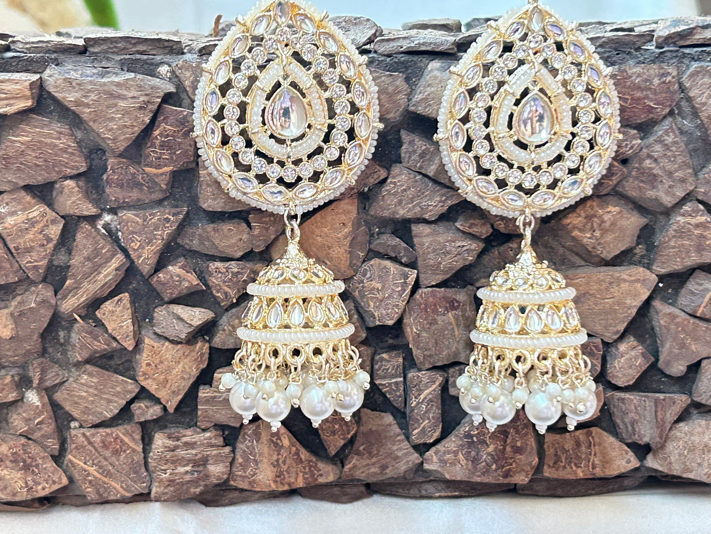 Neeta ivory jhumka