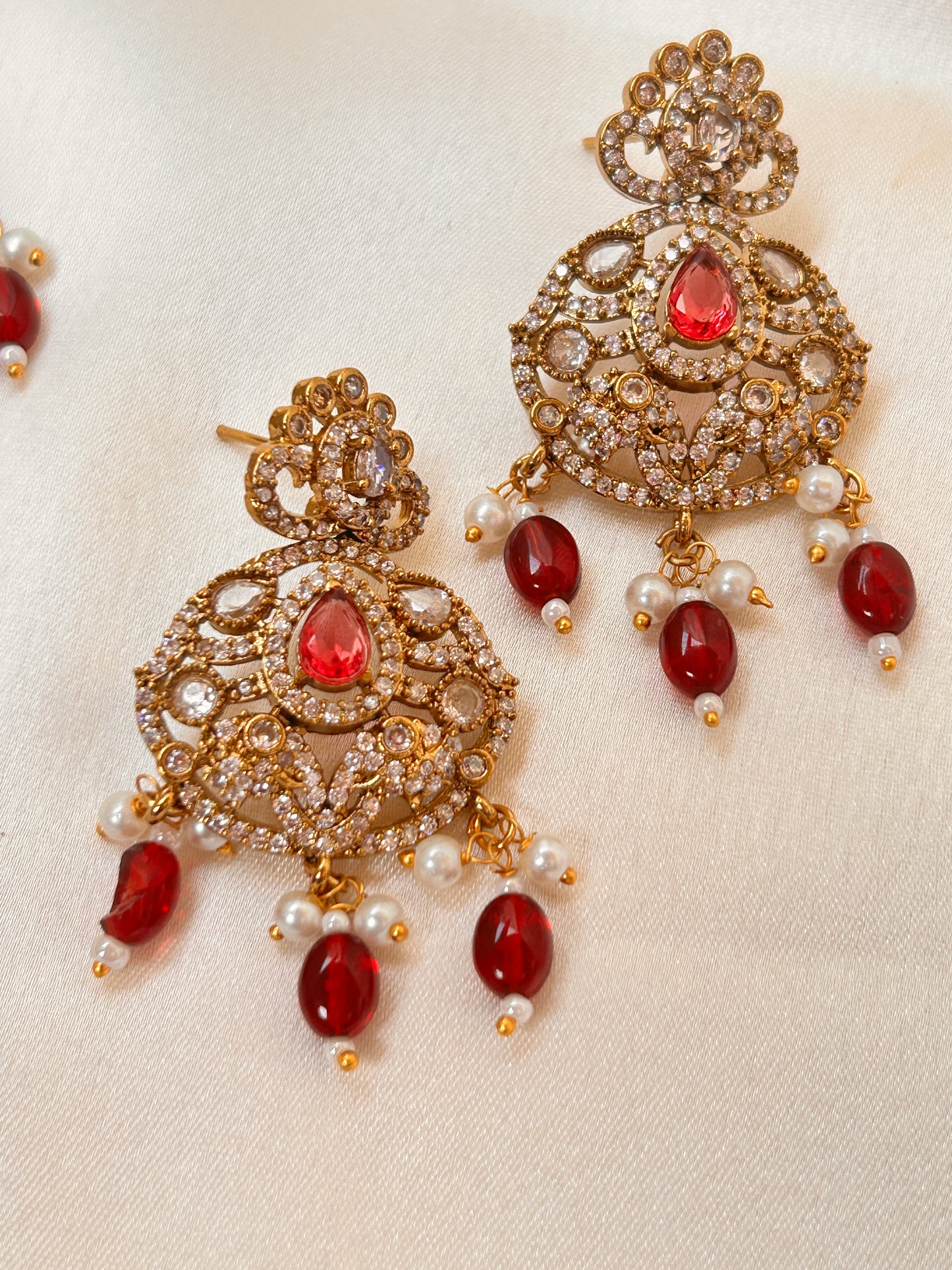 Divya Ruby Pendant set