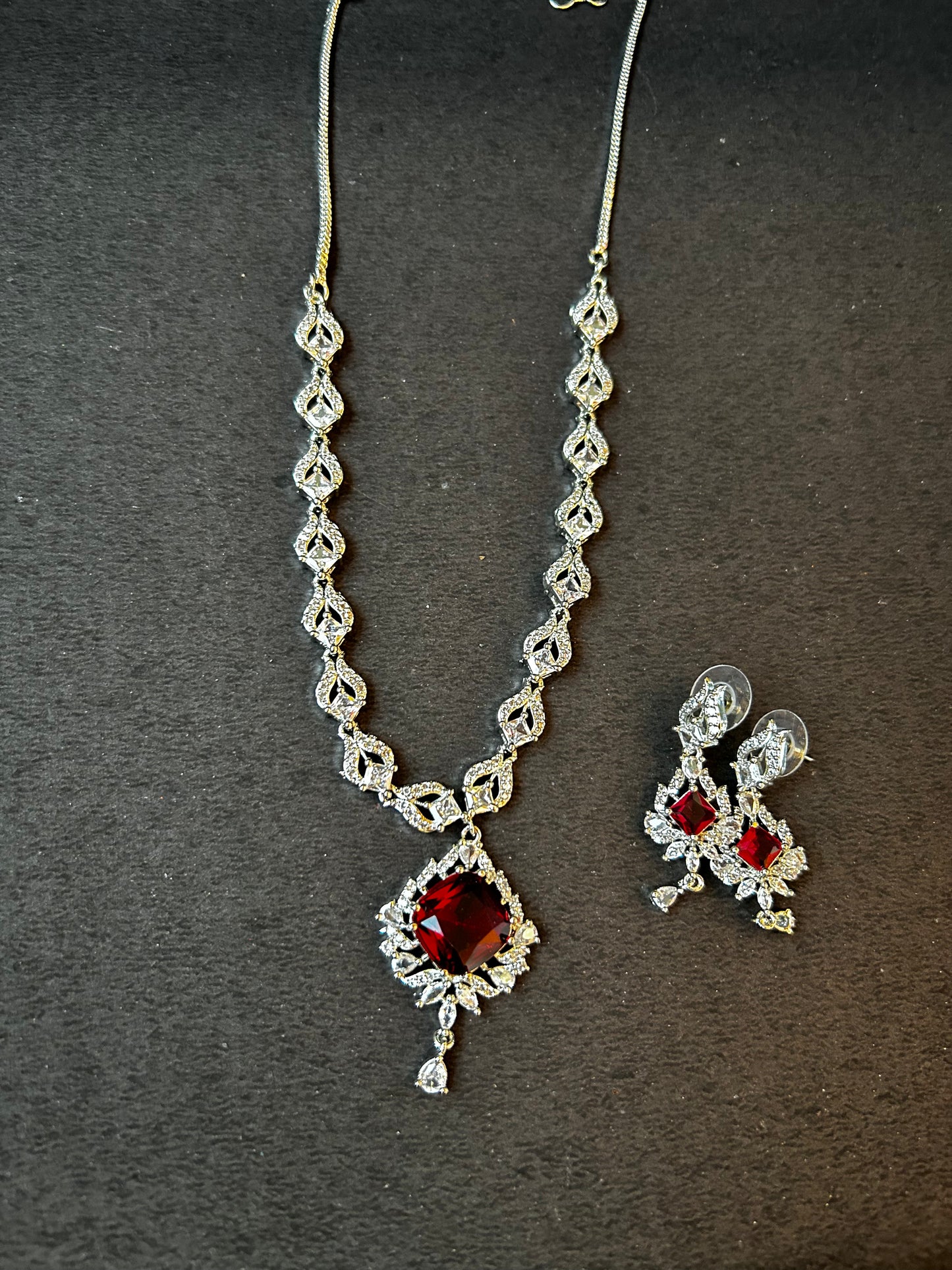Deepti ruby necklace