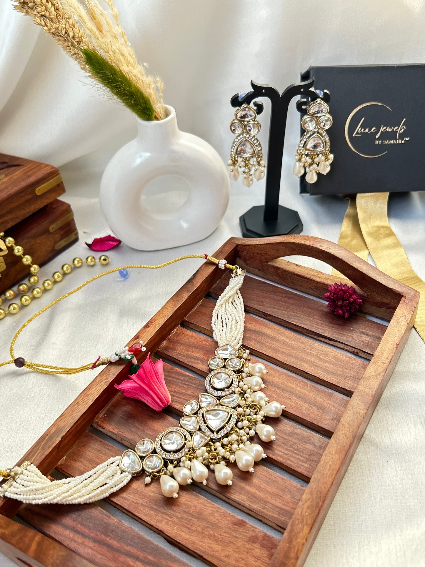 Kirtika multi kundan necklace