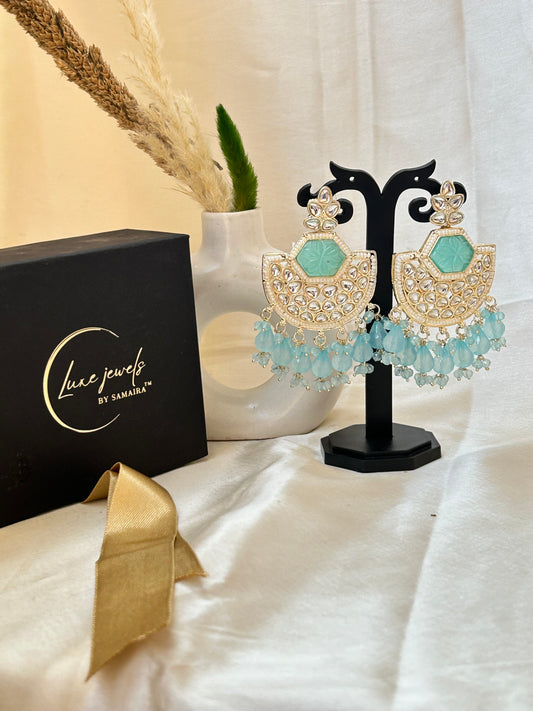 Blue Anika Chandbali