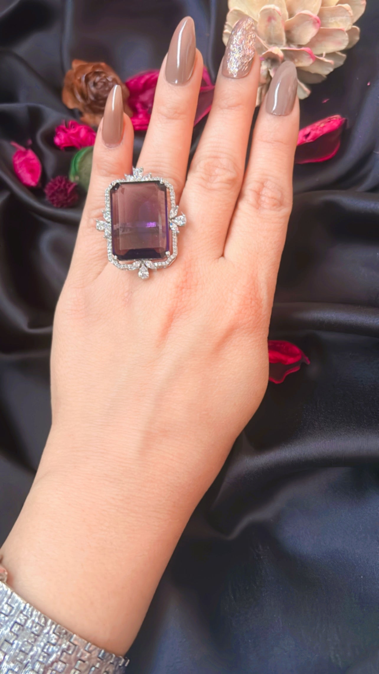 Alisha purple ring