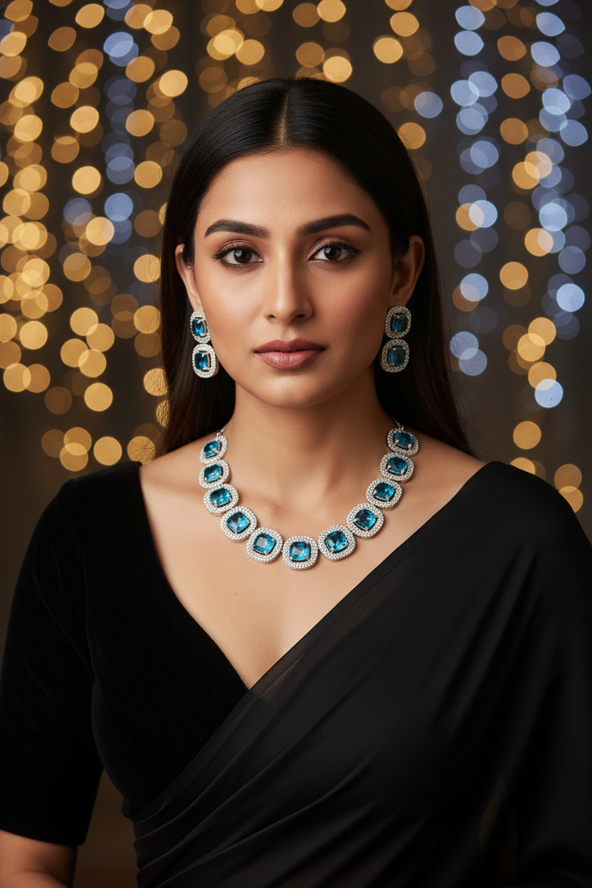 Alisha blue necklace