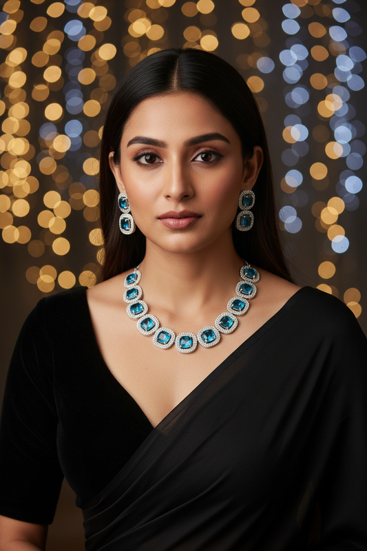 Alisha blue necklace