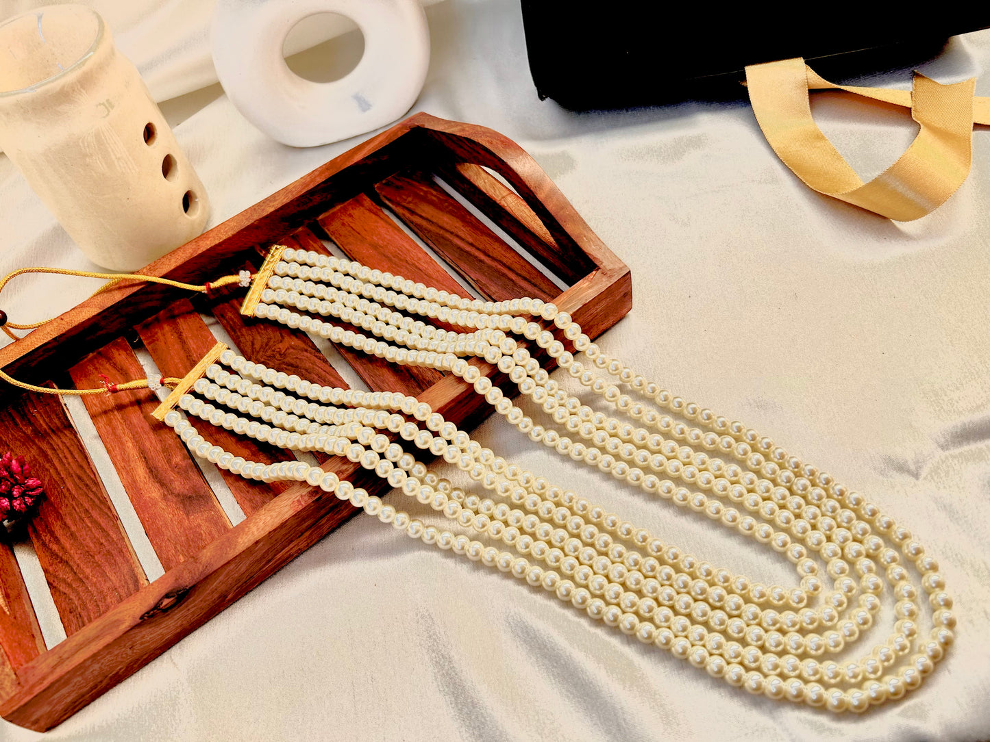Neeta pearl long  necklace.