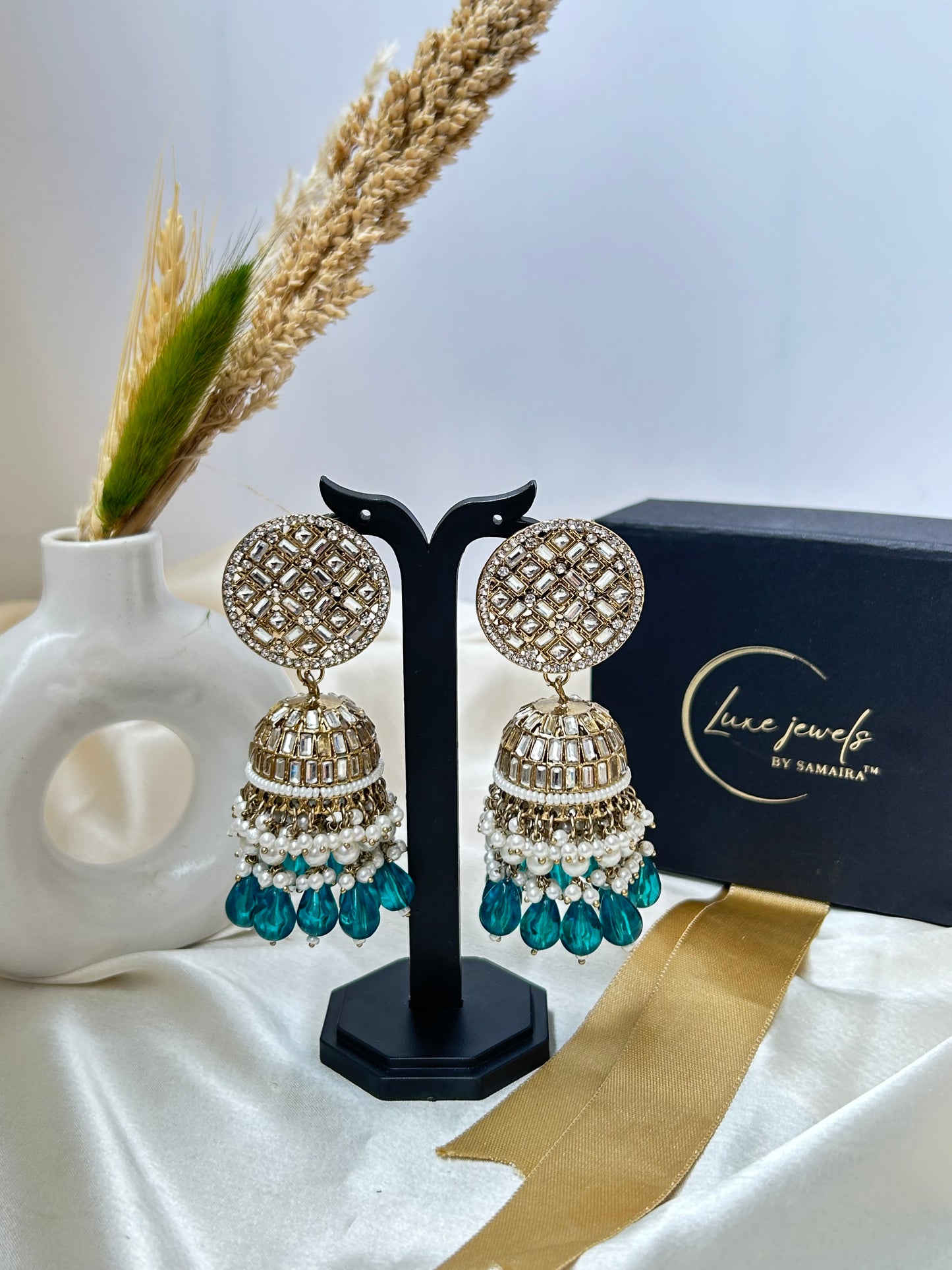 Vanya Rama green jhumka