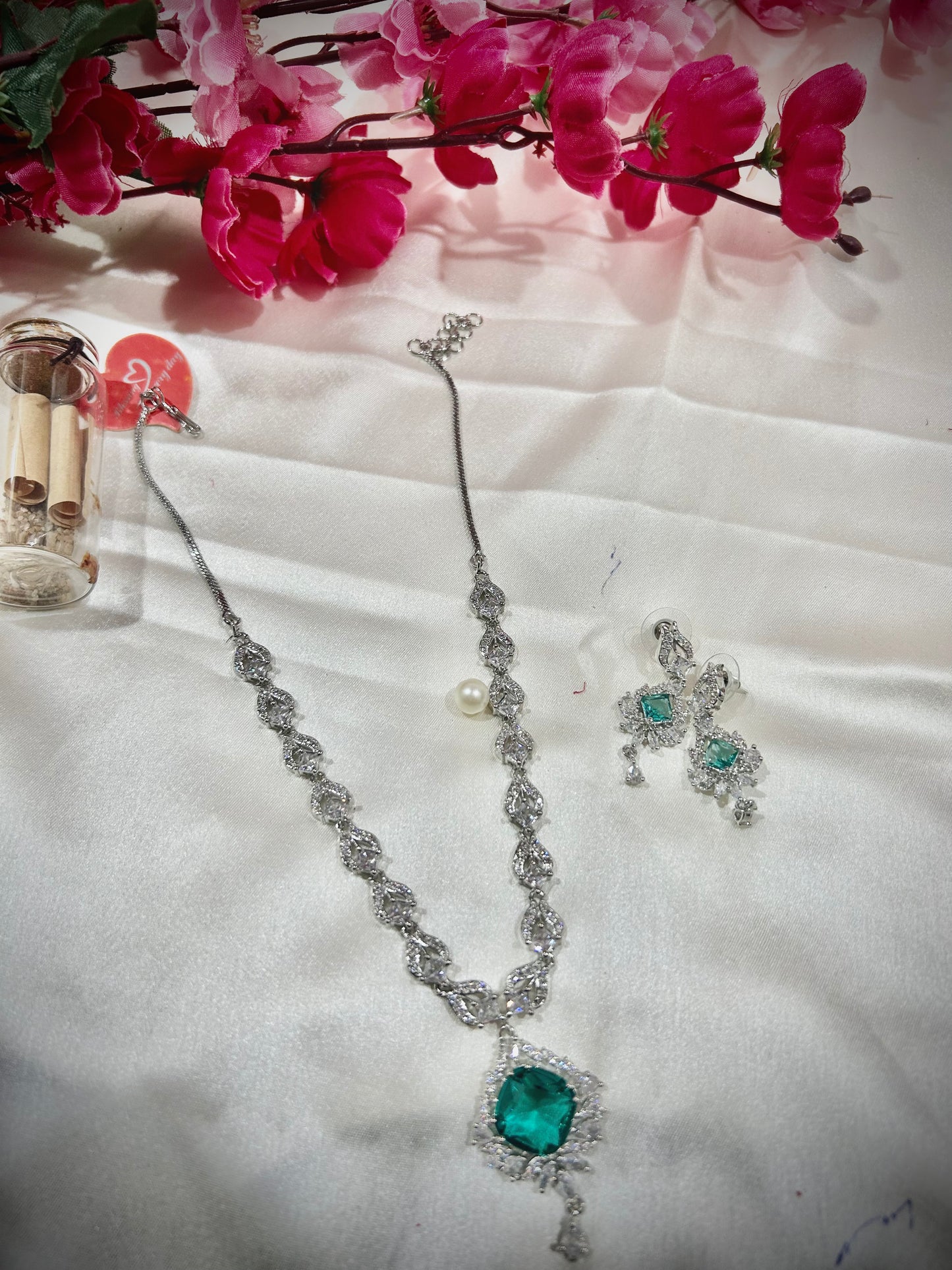 Deepti green necklace