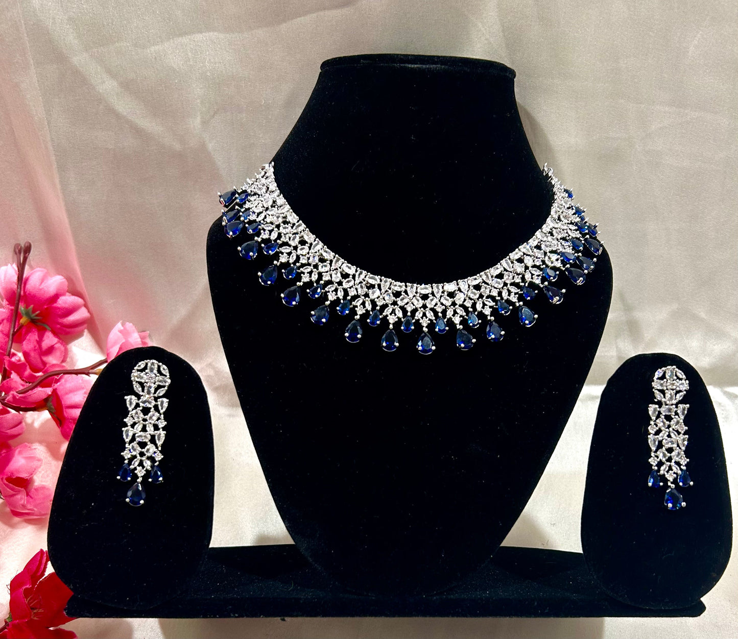 Ahana navy necklace