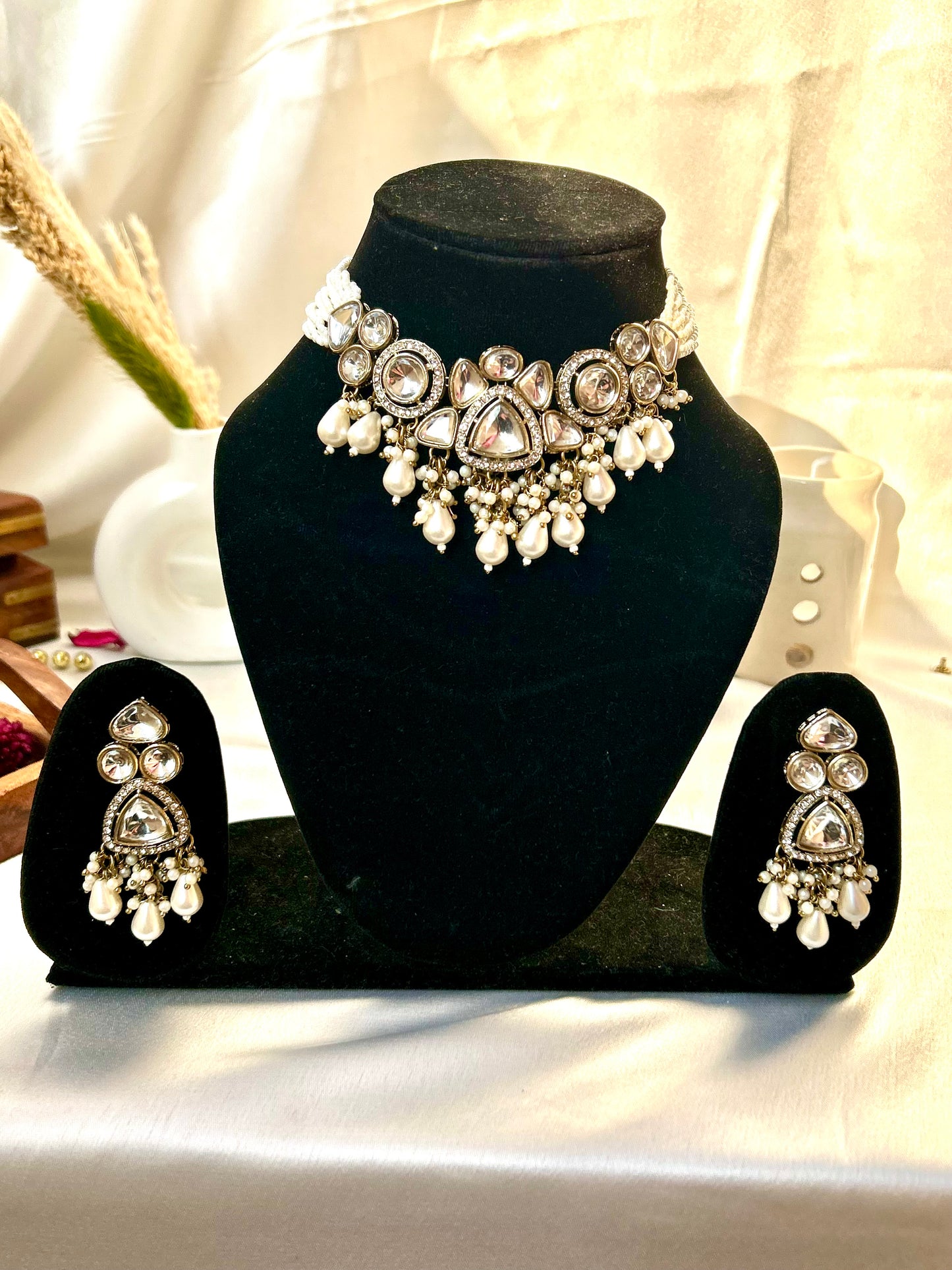 Kirtika multi kundan necklace