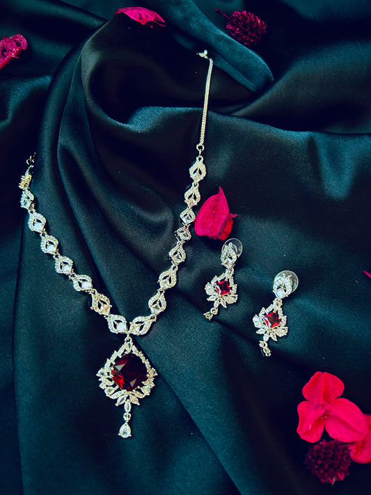 Deepti ruby necklace