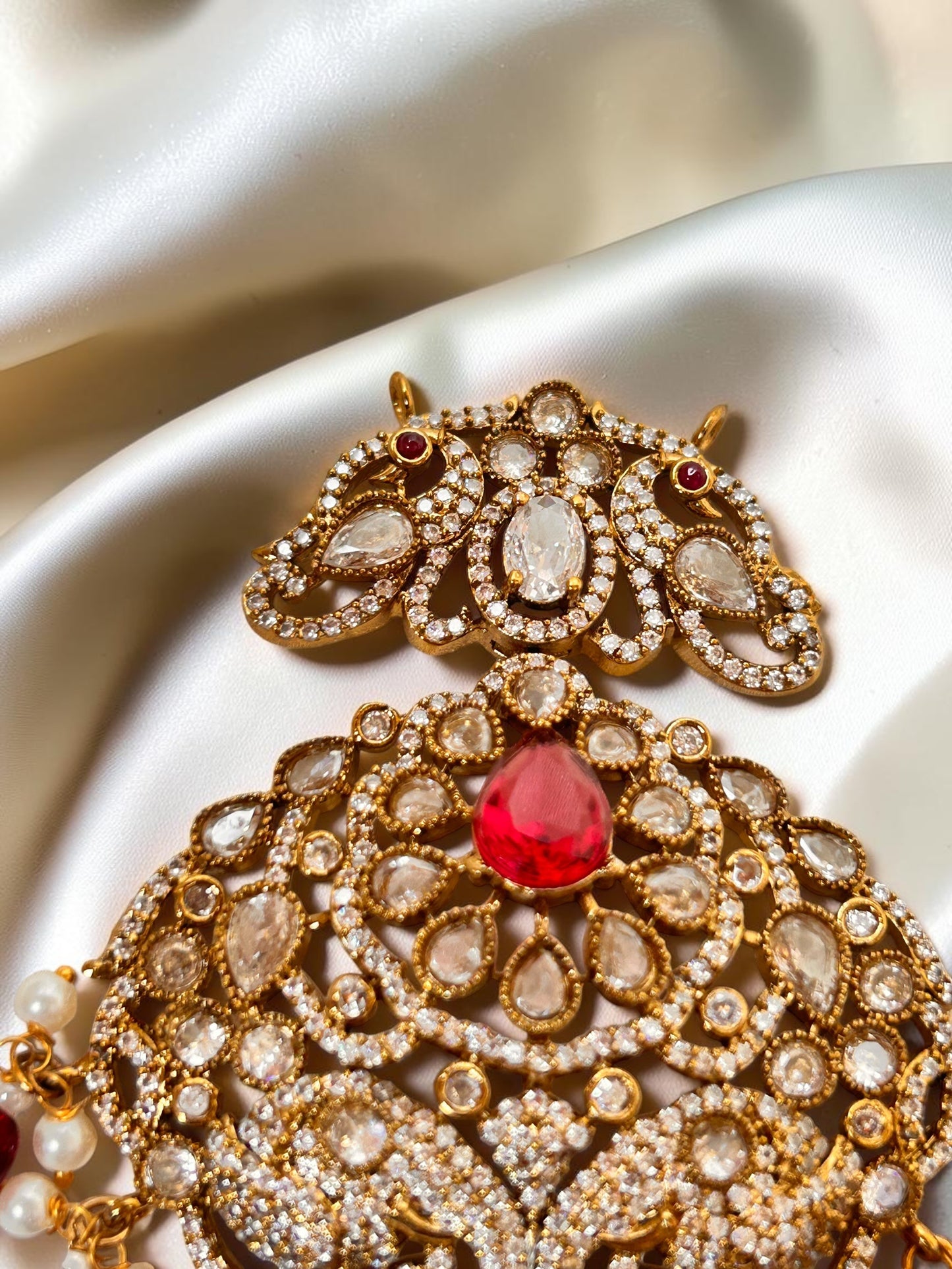 Divya Ruby Pendant set