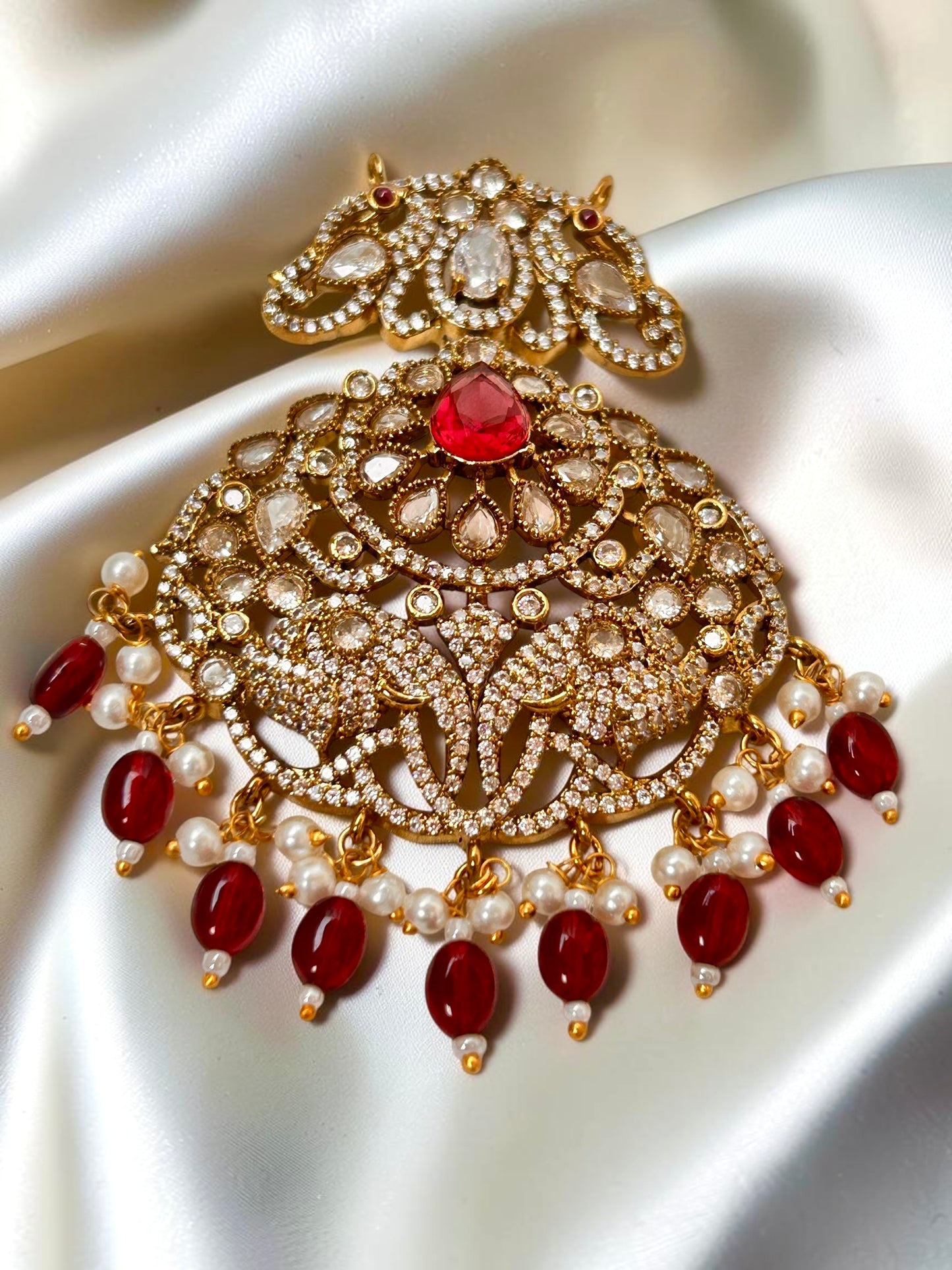 Divya Ruby Pendant set