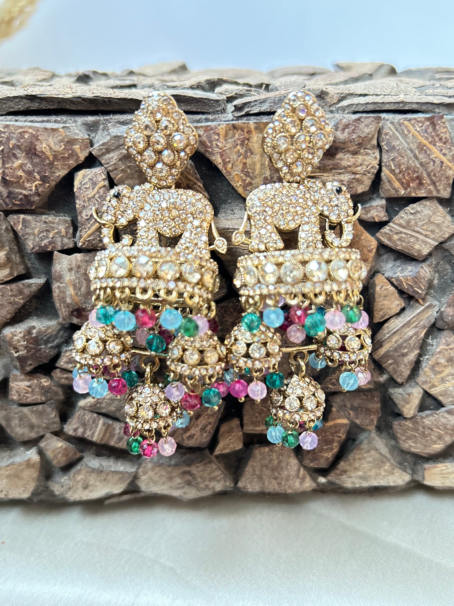 Hiya Multi daimond jhumka
