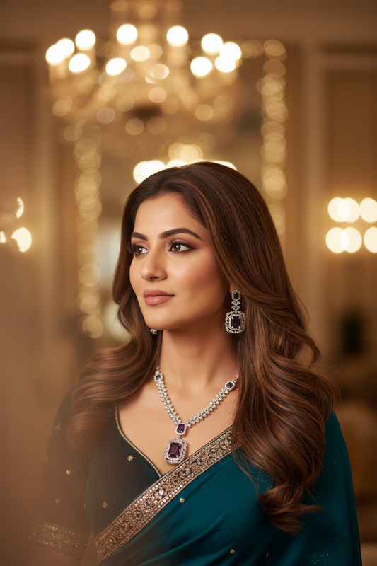 Layla purple necklace