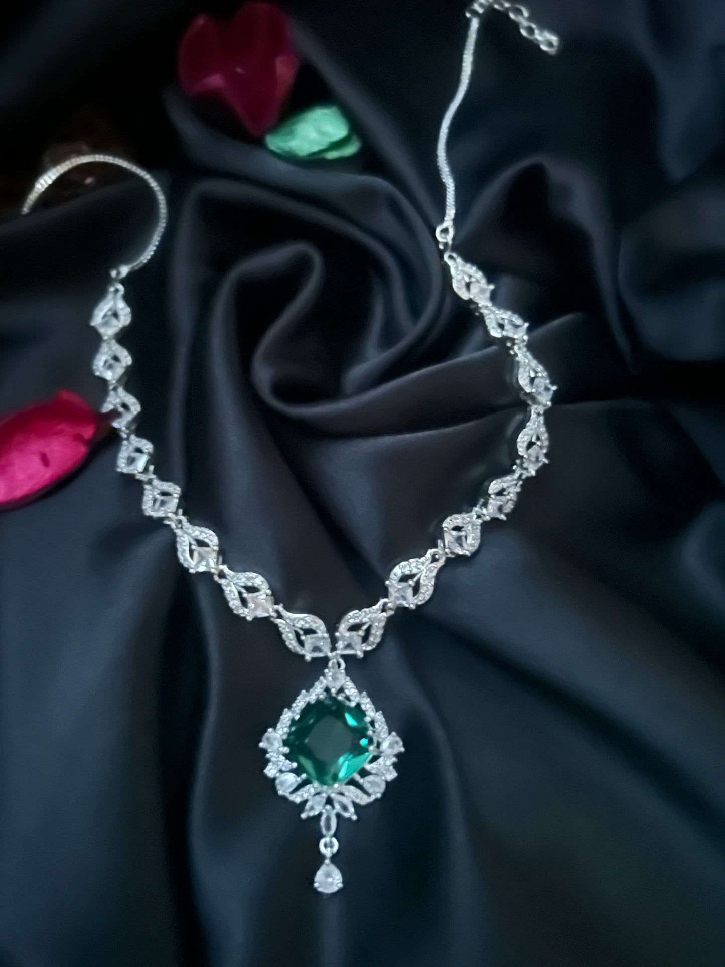 Deepti green necklace