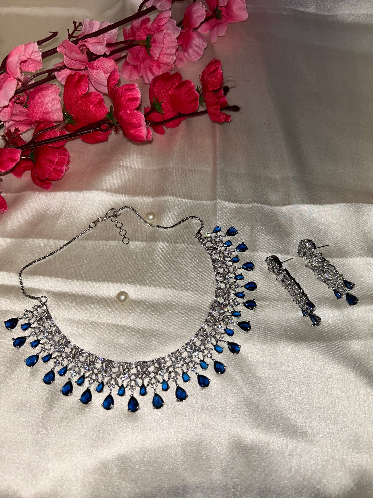 Ahana navy necklace
