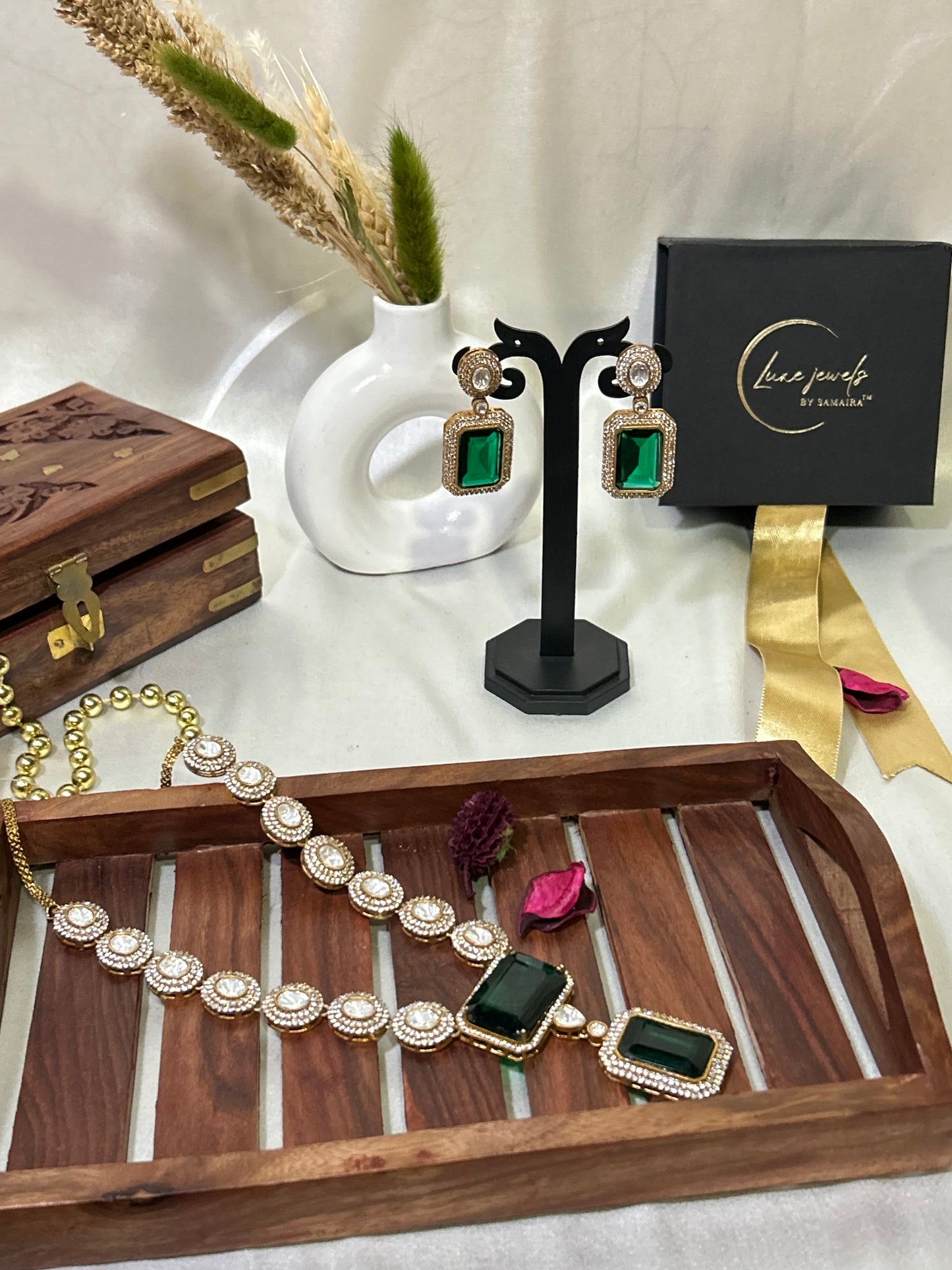 Zarina Emerald necklaceset