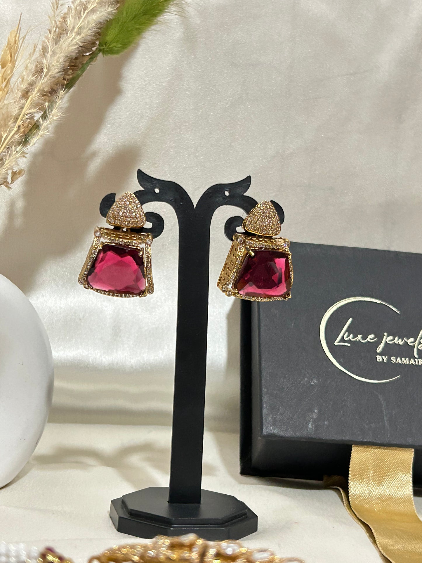Lavisha red necklaceset