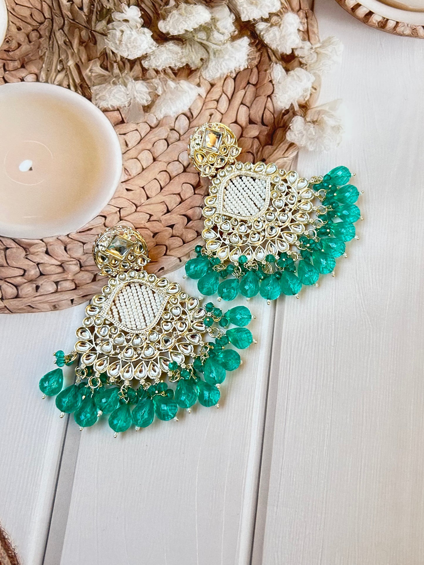 Arina Green Chandbali