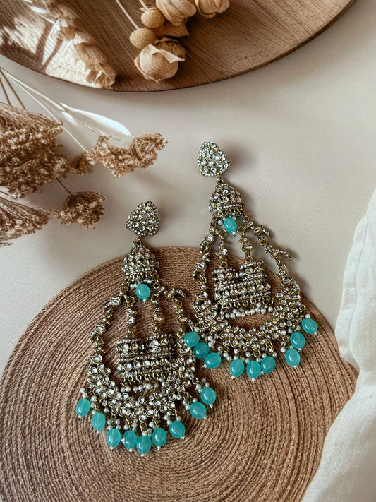 Aadhya Blue Chandbali