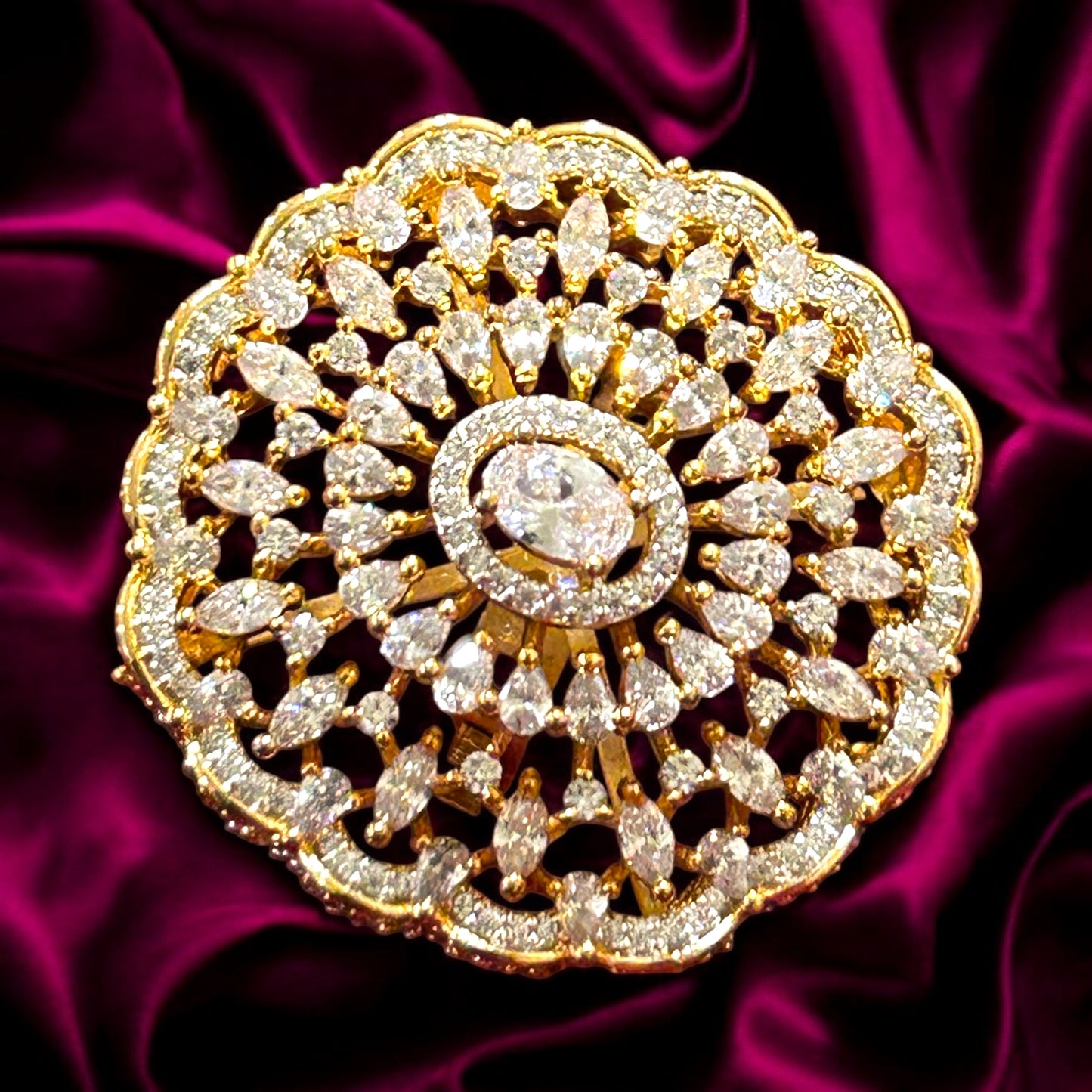 Sunflora Statement Ring
